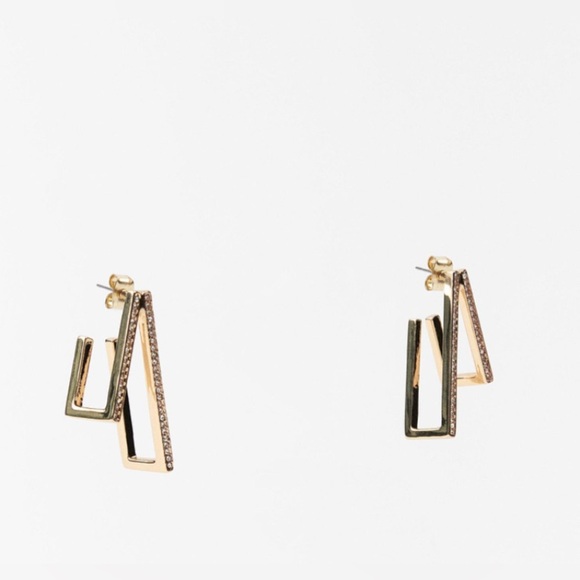 🔥🔥🔥zara sparkly double earrings - Picture 2 of 5